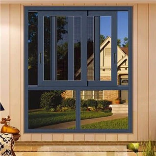 Finestres d'alumini gris