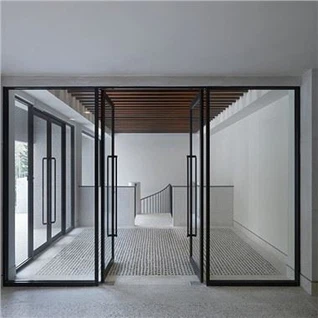 Porta de vidre d'oficina